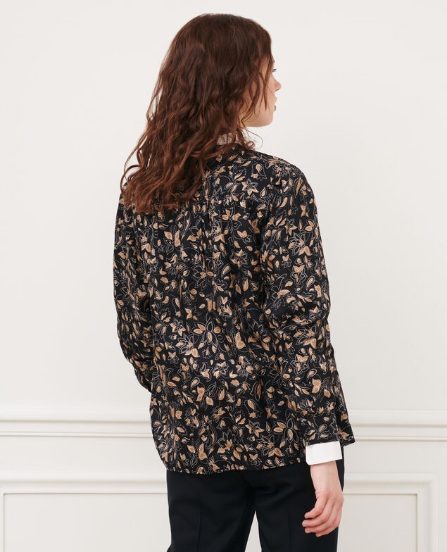 Printed shirt 8910 34 brown print 2wbl231v18