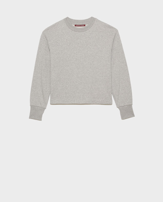 Cotton sweatshirt 03 greymelange