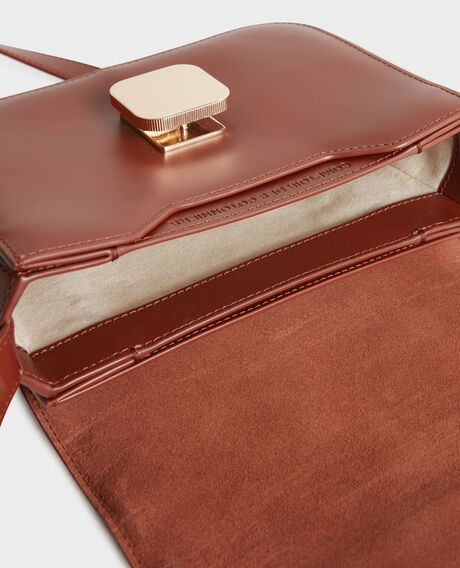 VIC - box bag in smooth leather 4024 camel 2wba119