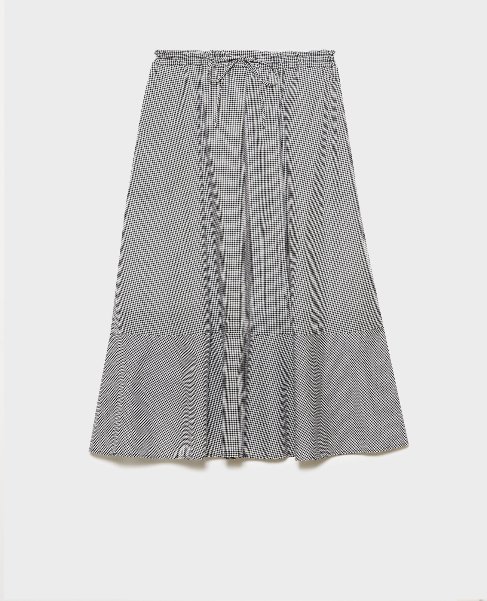 Cotton voile gingham skirt vichy - Comptoir des Cotonniers