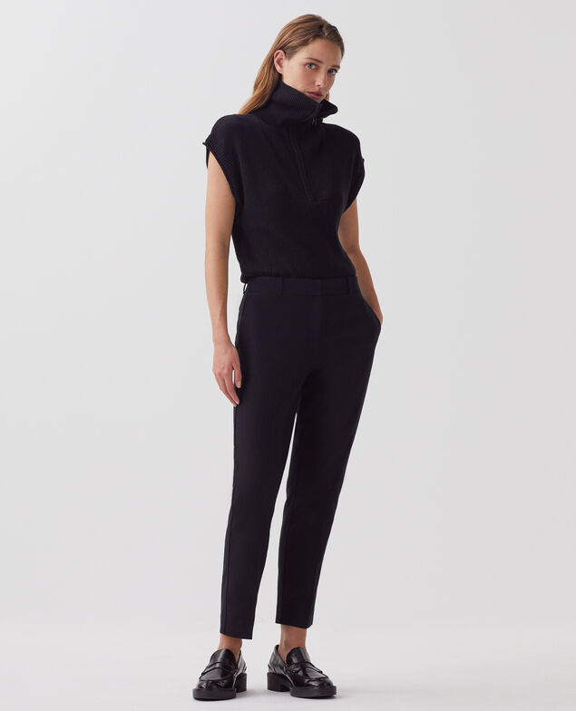 MARGUERITE - Cigarette trousers H091 black beauty