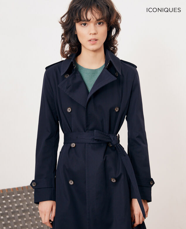 Iconic fit Trench coat Navy