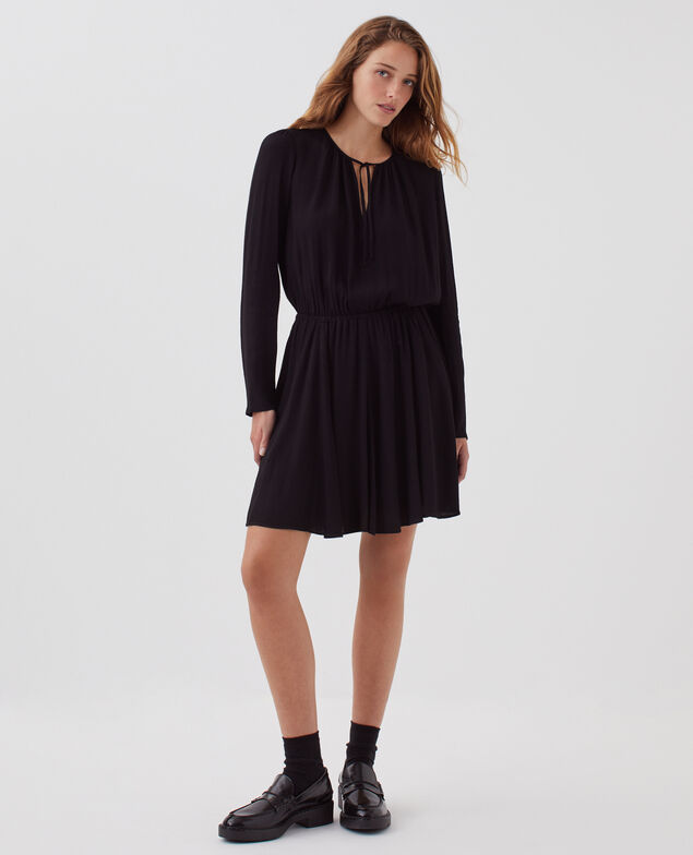 Floaty mini dress H091 black beauty