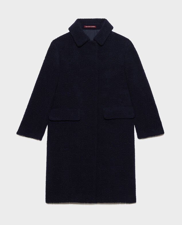 Long wool blend coat