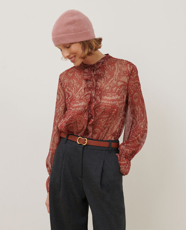 Long-sleeve blouse