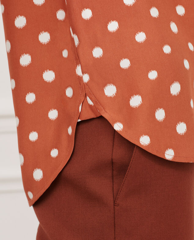 SIBYLLE - Silk shirt 95 print red