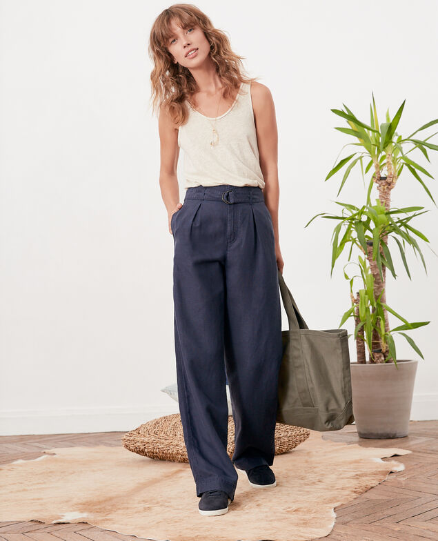 Wide trousers Navy