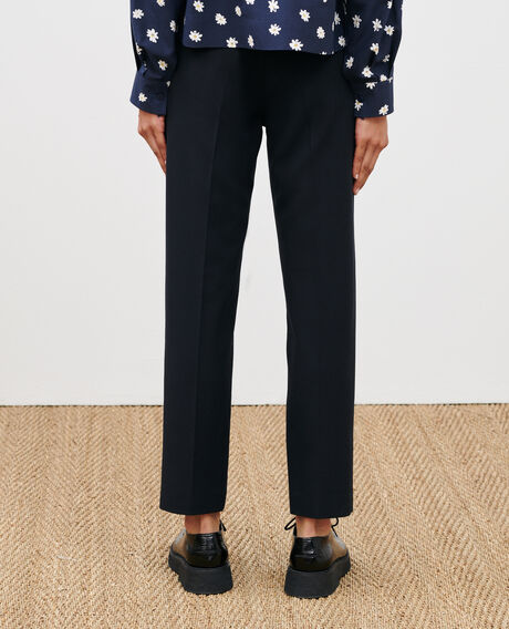 MARGUERITE - Cigarette trousers Black beauty Noko