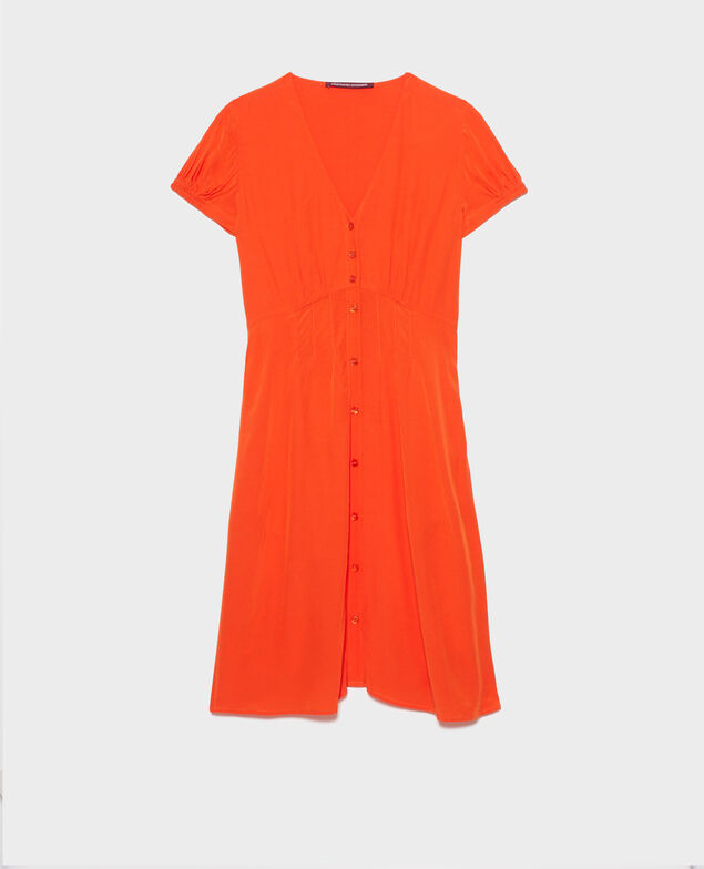 Floaty mini dress 7020c 22 orange