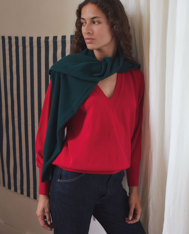 Cashmere V-neck jumper