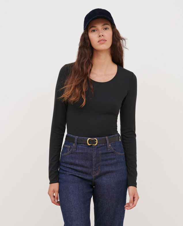 Slim fit t-shirt A091 black