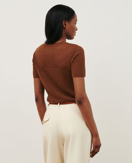 Short-sleeve top 0360 emperador brown 3sju147l02