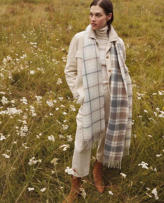 Wool blend scarf