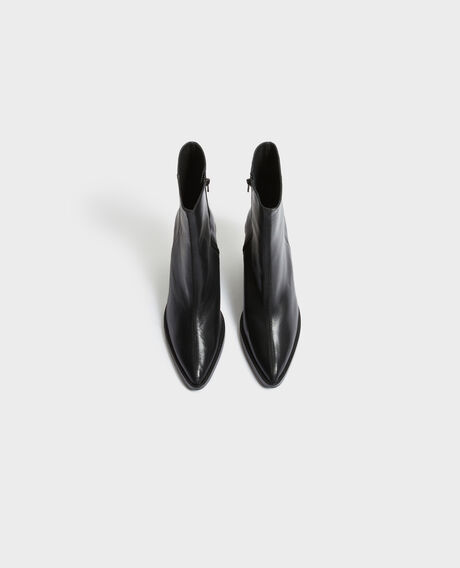 Leather cowboy boots