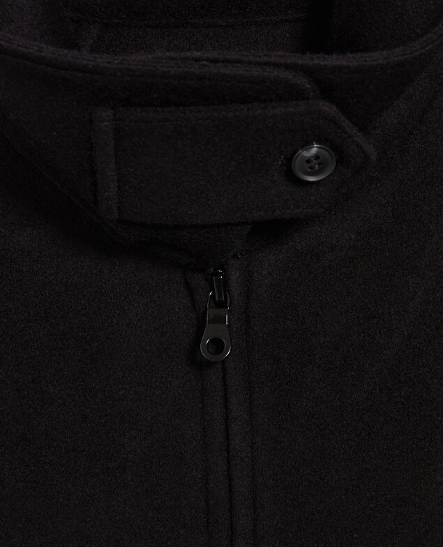 Double-sided wool blend jacket