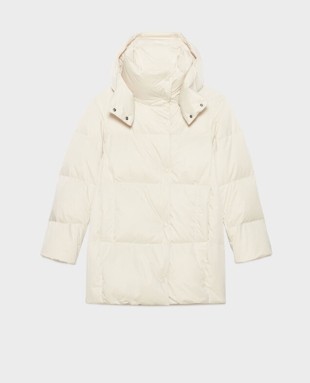 MARGOTTE - Mid-length down jacket A011 off white 3wco154p05