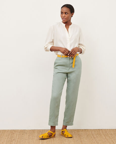 MARGUERITE - Cigarette trousers 07 gray 2spa230f03