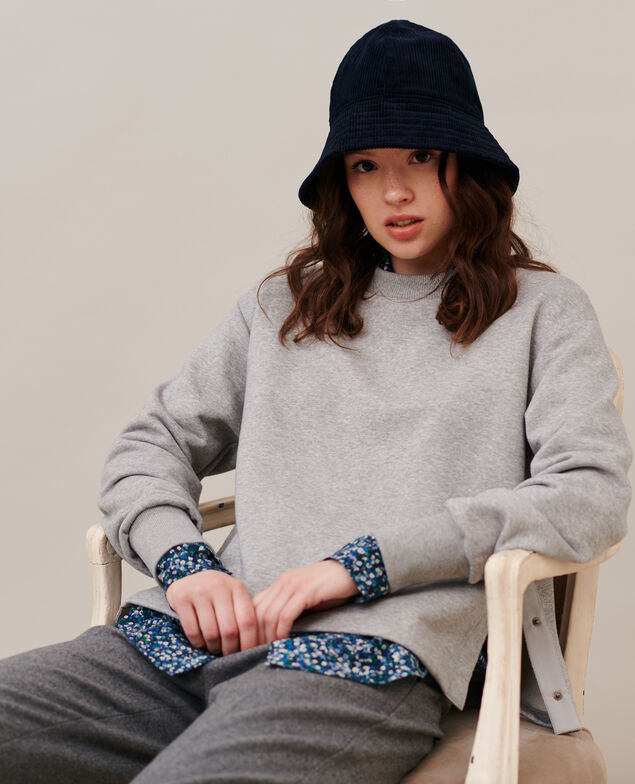 Cotton sweatshirt 03 greymelange