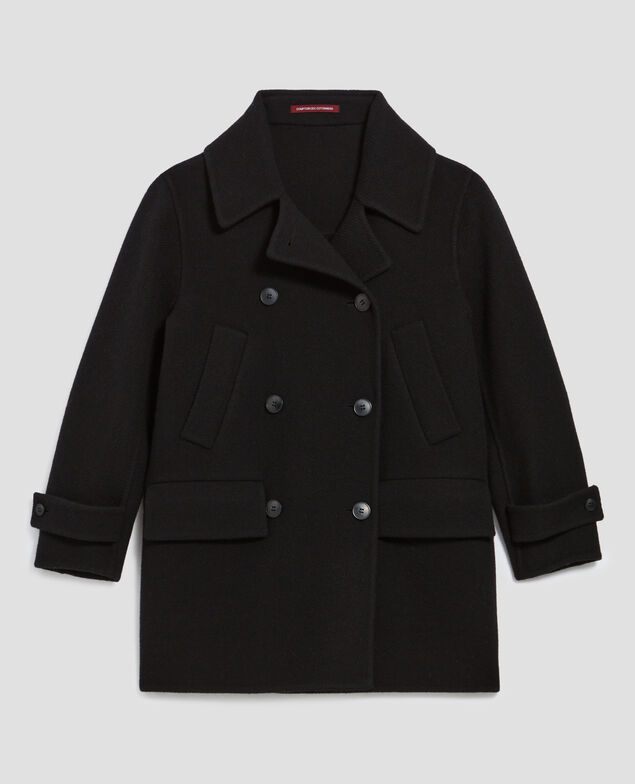 Mid-length coat H091 black beauty