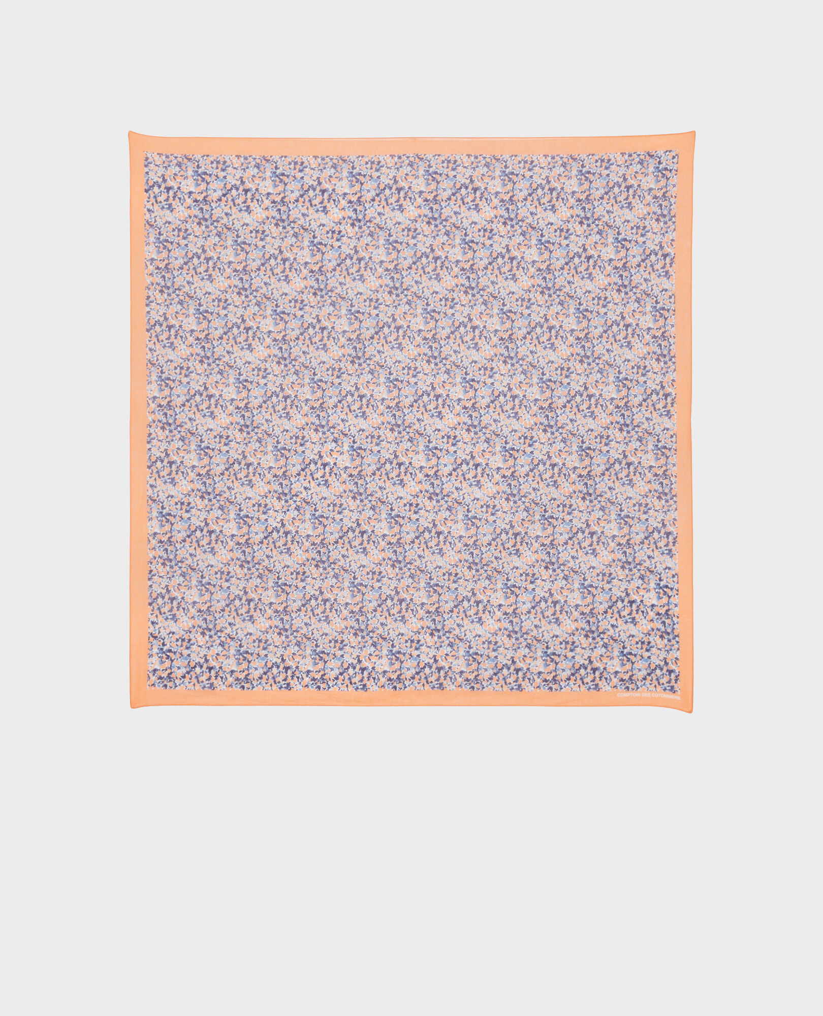 Cotton scarf 116 print blue 2sc22444