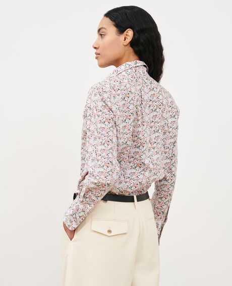 Cotton shirt 0110 champs fleuris pink 3ssh019c11