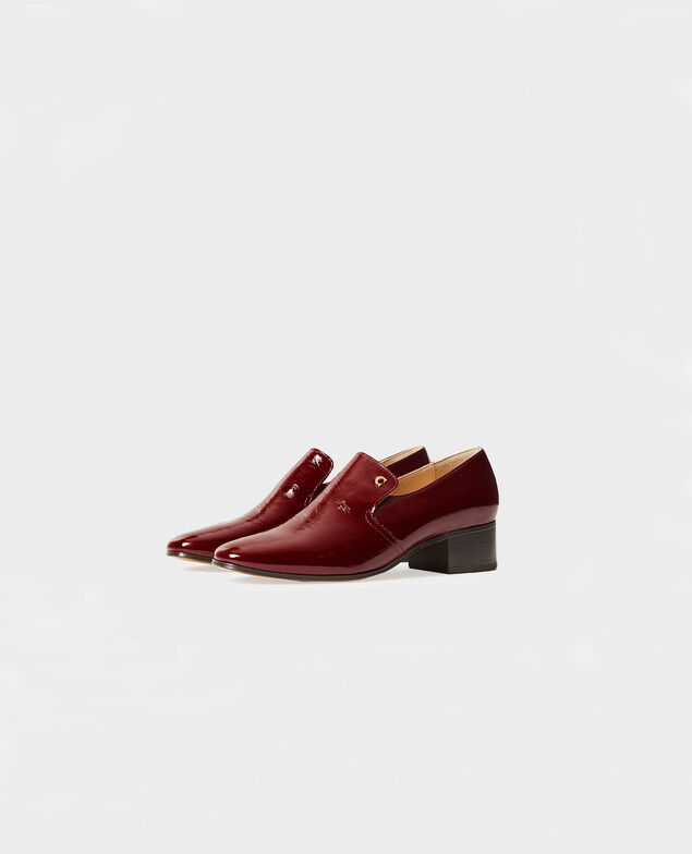Leather moccasins Royale red