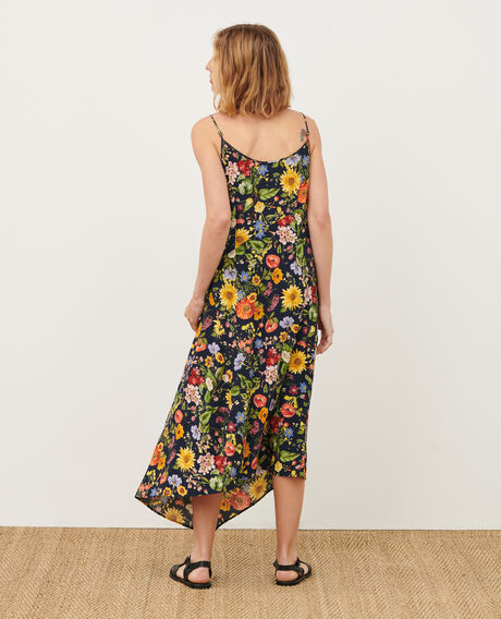 Silky asymmetric dress 0684 navy herbier 3sdr271v02