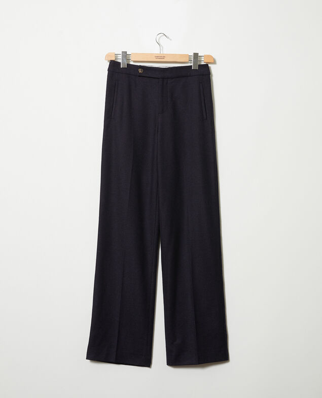 Wool blend suit trousers Dark navy