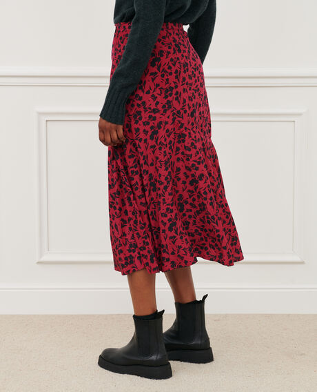 Printed maxi skirt 8807 17 red 2wsk285v10