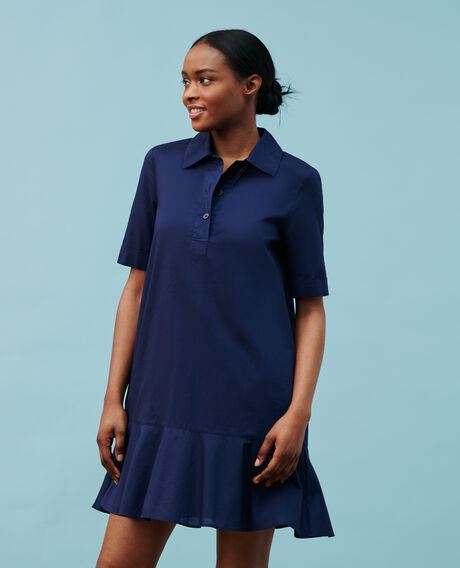 Cotton polo dress 68 blue 2sdr611c01
