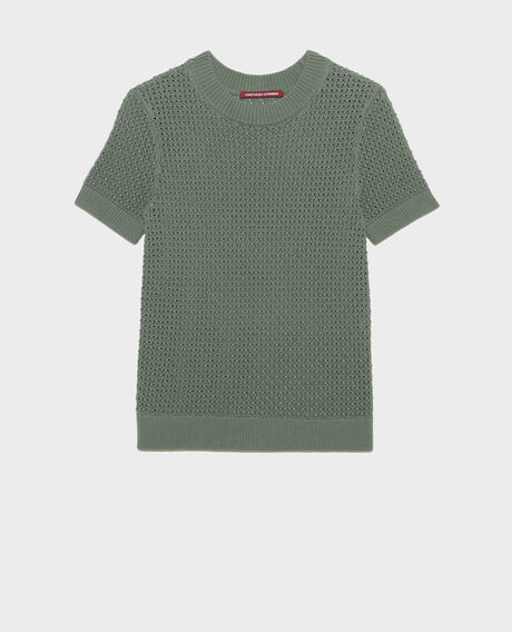 Short-sleeve cotton jumper 0381 dark forest 3sju106c09