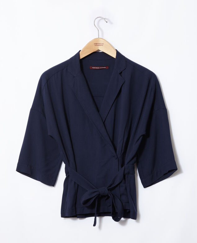 Wrap blouse Blue