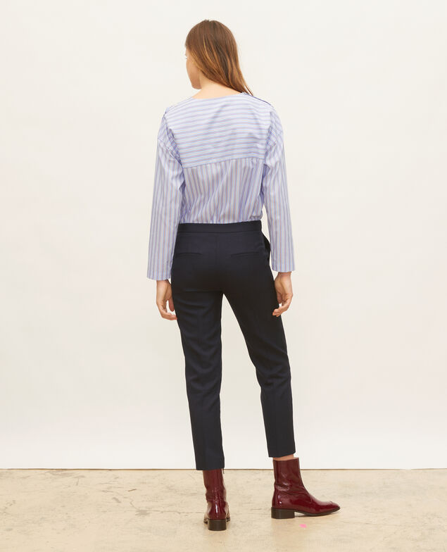 Striped oversize blouse Popeline stripes