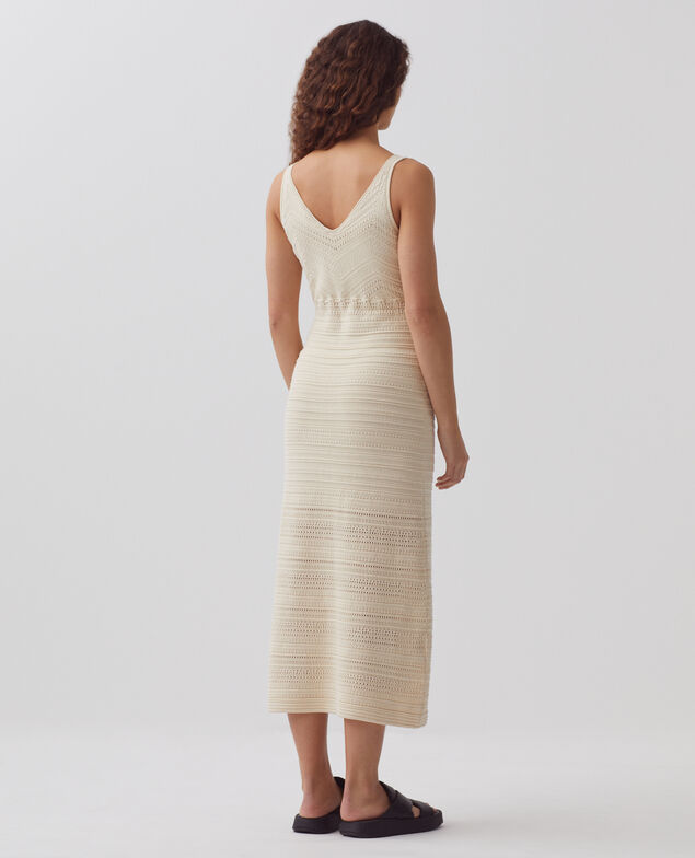 Cotton crochet dress H304 albore