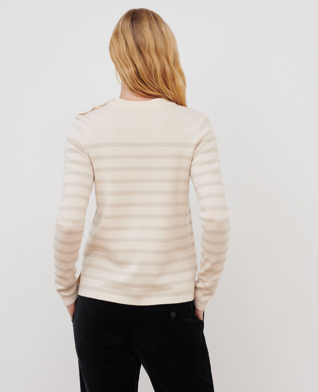 MADDY - Striped merino wool jumper