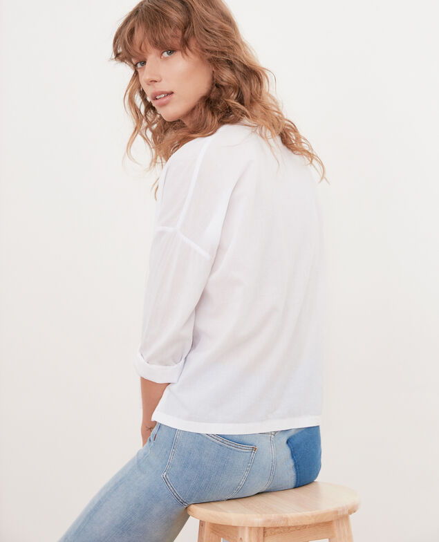 Loose fit blouse Blanc