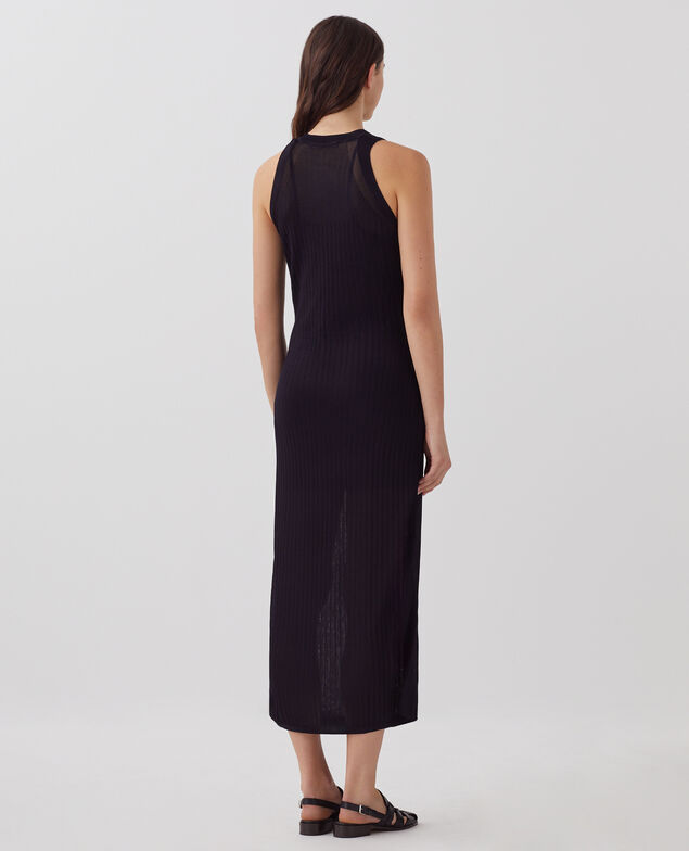 Rib knit maxi dress H695 night sky