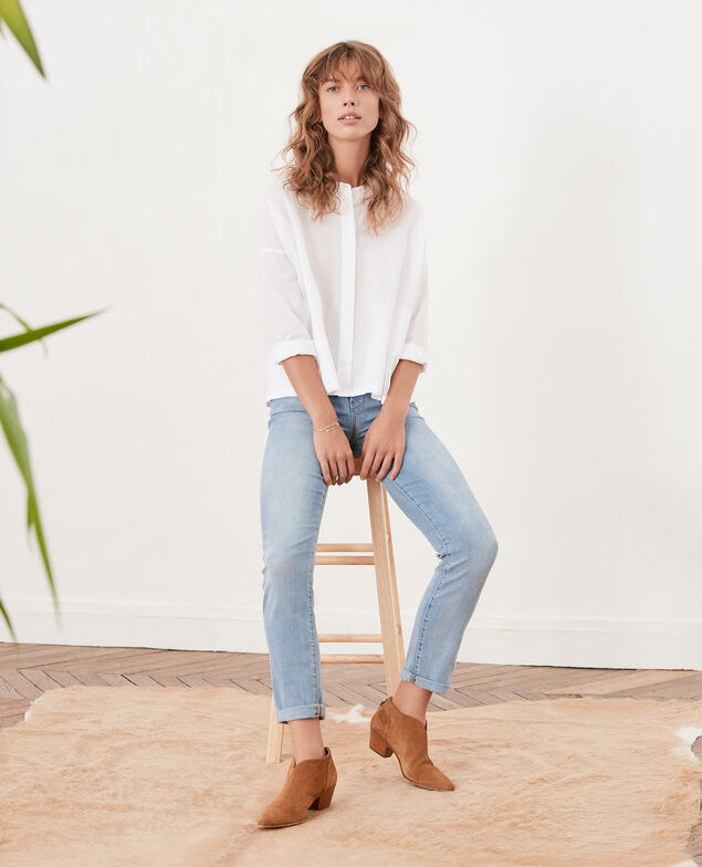 Loose fit blouse Blanc