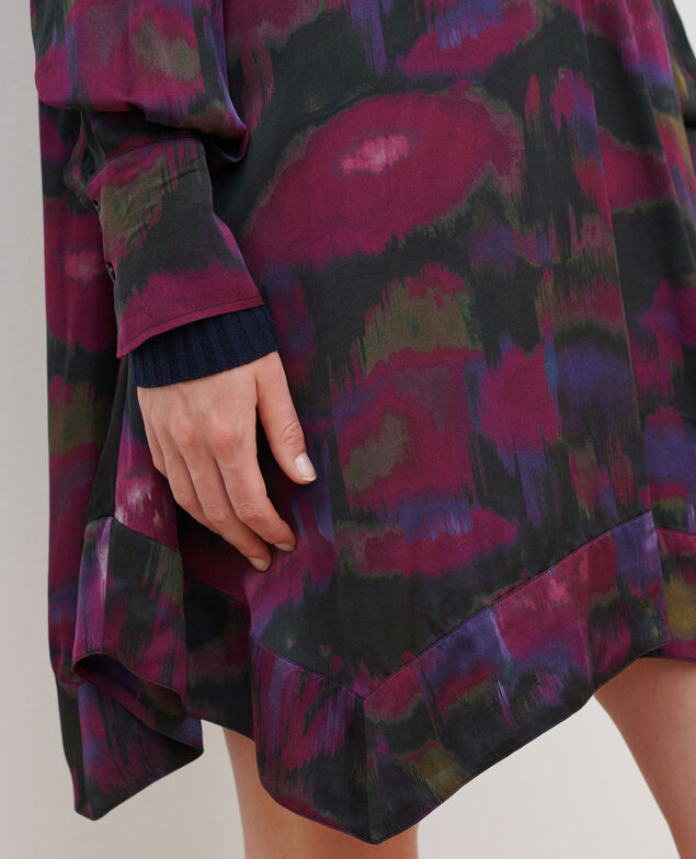 Silky printed dress