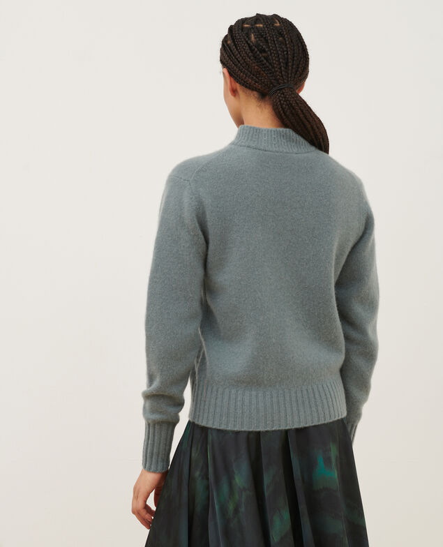 Cashmere polo neck jumper