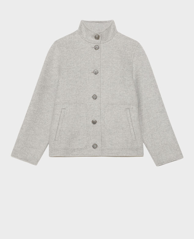 Double-sided wool and cashmere jacket 8848 03 gray