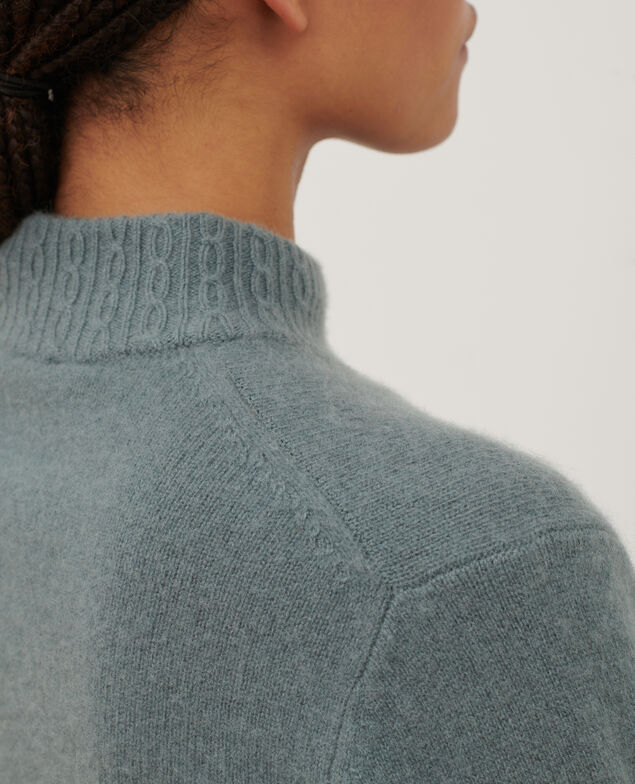 Cashmere polo neck jumper