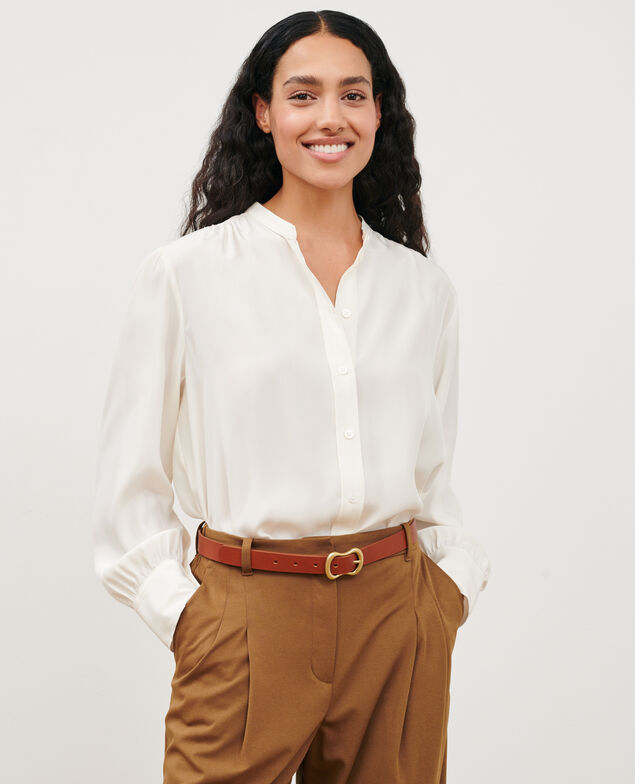 Silk shirt 4224 gardenia