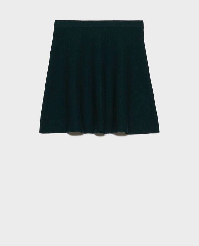 Wool mini skirt