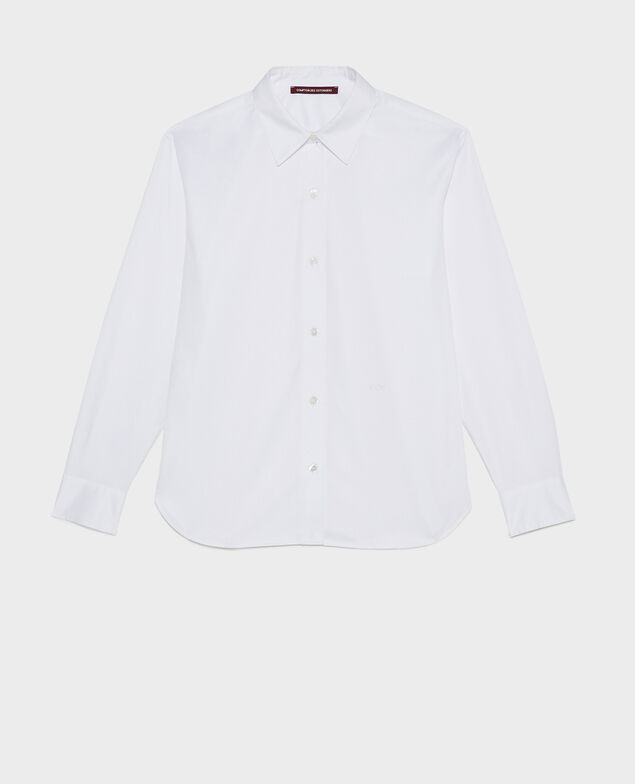 Supima cotton boyfriend shirt Brilliant white