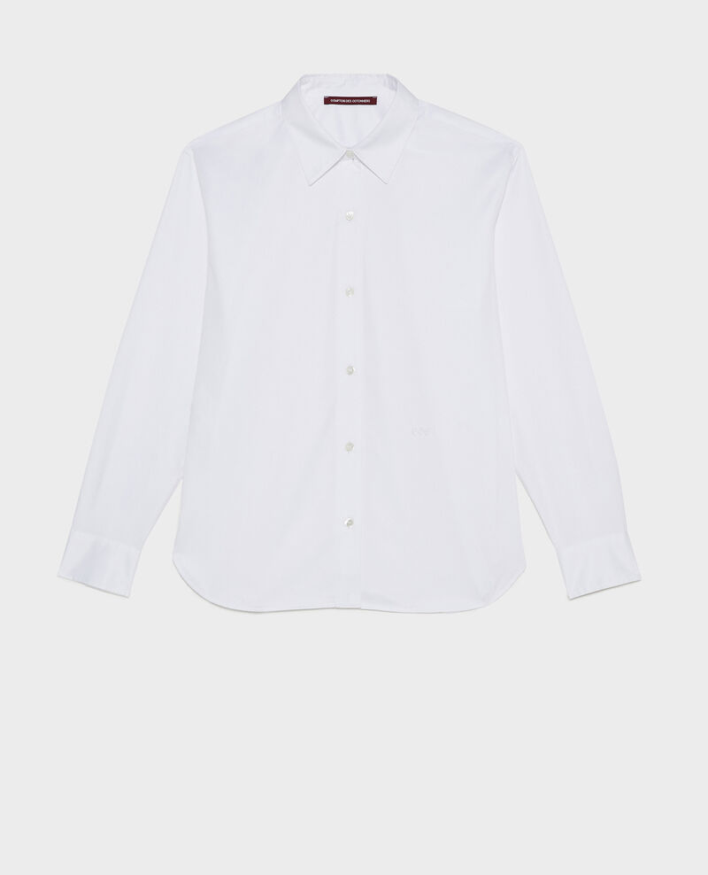 Supima cotton boyfriend shirt Brilliant white Mynde