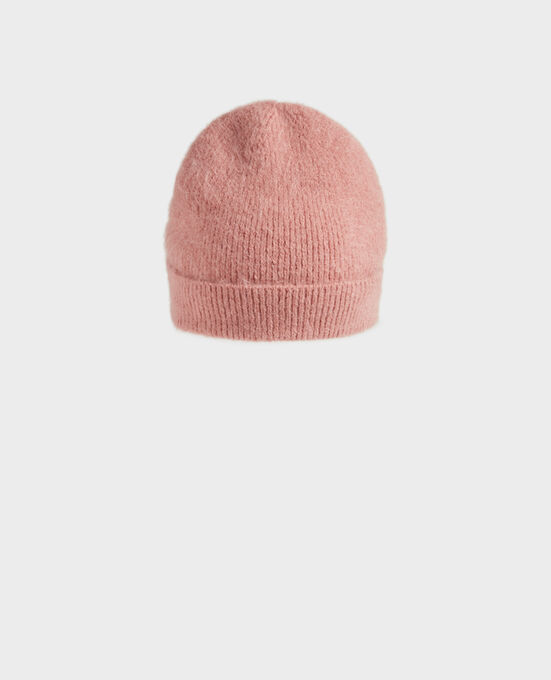 Hat in mixed alpaca wool A110 PINK KNIT