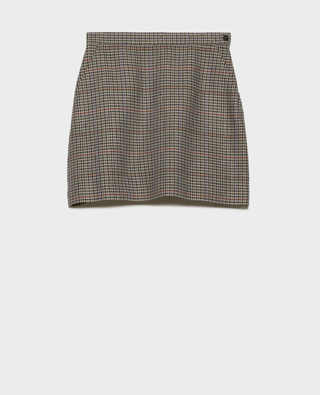 Check mini skirt 8864 03 gray check 2wsk256v16