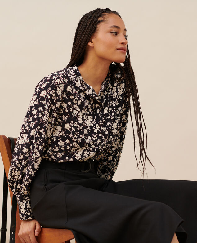 Silky printed blouse