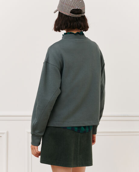 Cotton sweatshirt 8817 58 darkgreen 2wte238c75